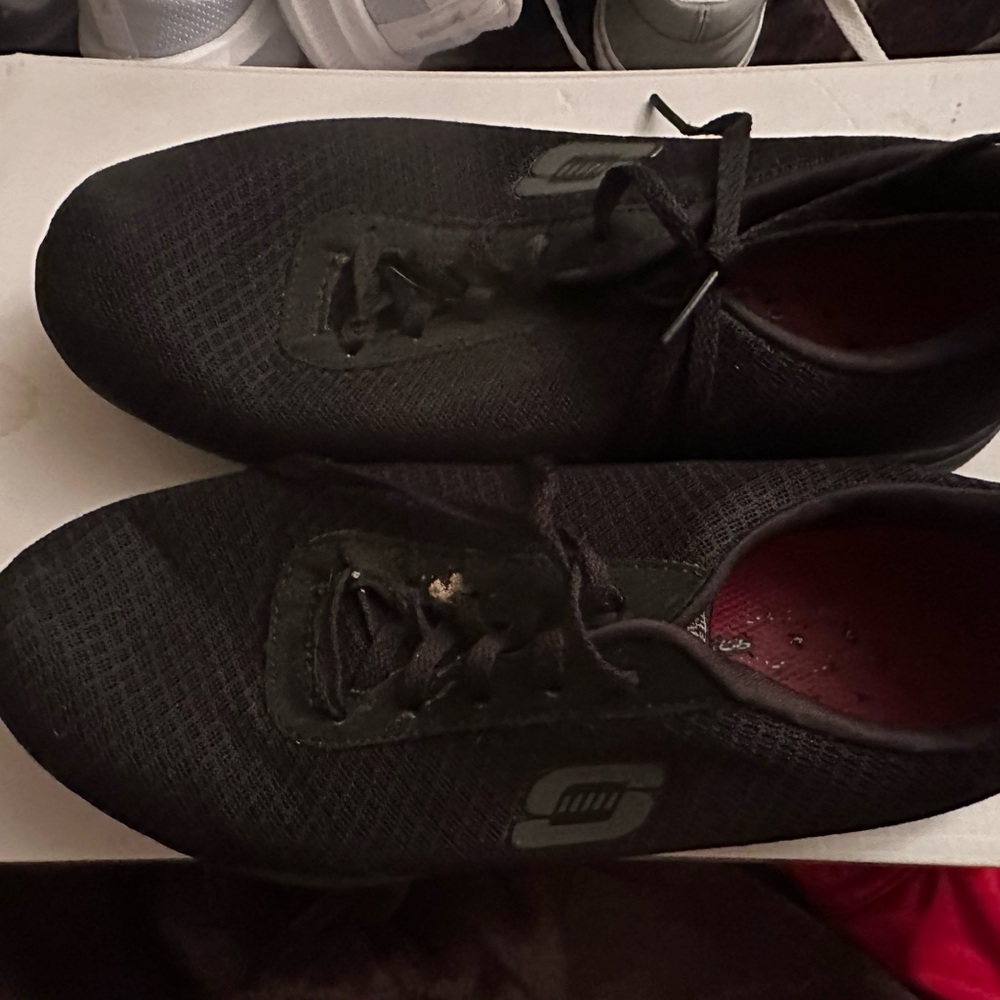 Skechers Black Athletic Shoes